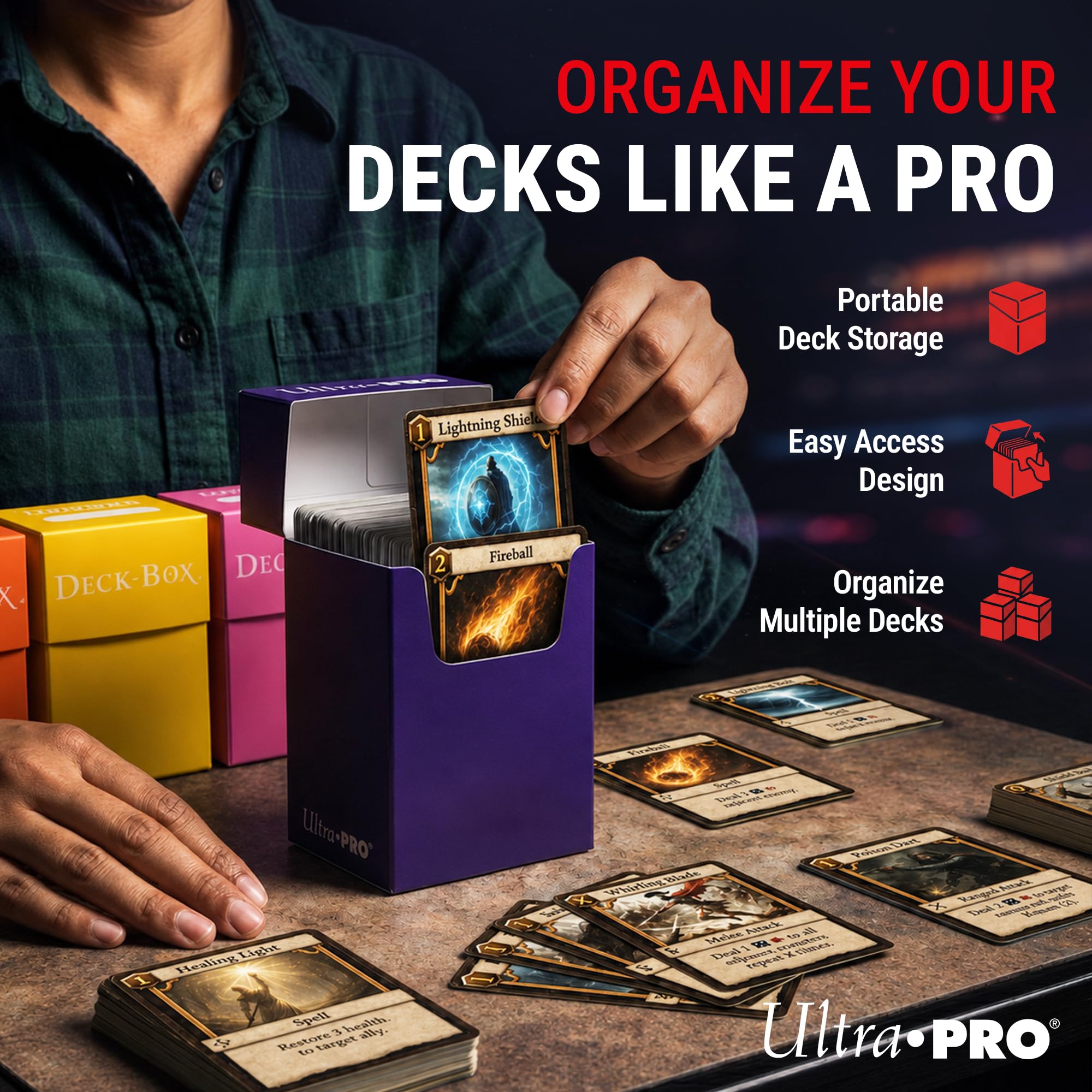 新品　2点セット　ULTRA PRO　ウルトラプロ　葛飾北斎　APEX Amazon.co.jp: Set of Six New Ultra-Pro Deck Boxes (Incl. Orange